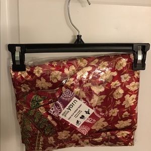 Silk sari wrap skirt